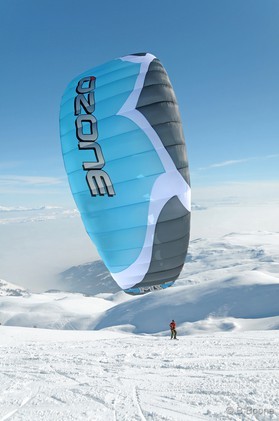 Fred Contat - snowkite en Macedonia - Popova Shapka
