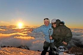 snowkite: Johann Civel et Hamada Titi - Oukaimeden - Maroc