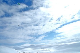 Pascal Joubert-snowkite en Norvege 2006