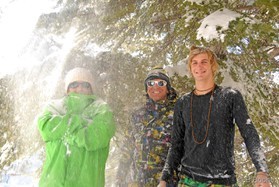 Johann Civel - Romain Luppi - Fabio Ingrosso - snowkite au Liban
