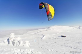 Johann Civel - Snowkite en Bosnie - Jahorina