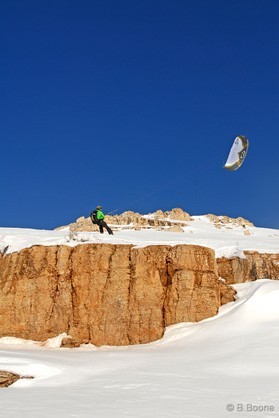 Johann Civel - snowkite au Liban