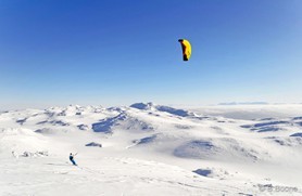 Johann Civel - Snowkite en Bosnie - Jahorina