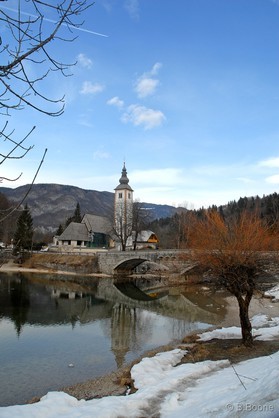 snowkite en Slovénie -Vogel