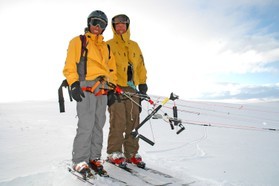 Fabio Ingrosso et P.Joubert-snowkite en Norvege 2006