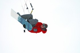 Ralf Groesel-snowkite en Norvege 2006