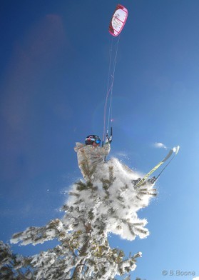 fabio ingrosso - snowkite en Grece - kaimaktsalan