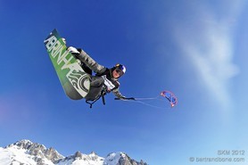 Rémi Meum - Snowkite Masters 2012 - col du Lautaret (05) France