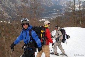 snowkite en Slovénie -Vogel