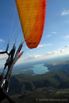 parapente dans le verdon
