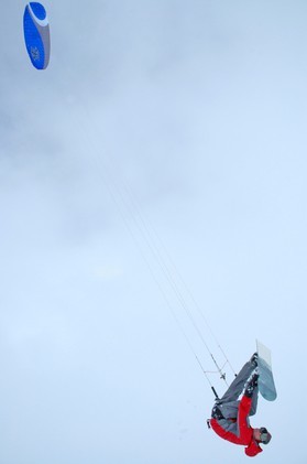 Ralf Groesel-snowkite en Norvege 2006