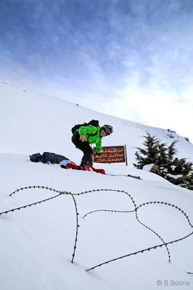 Johann Civel - snowkite au Liban