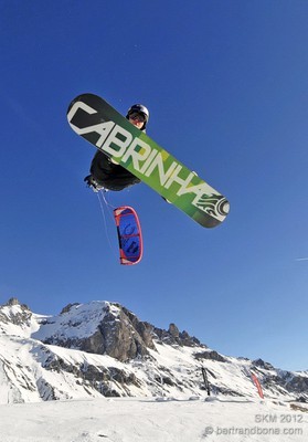 Rémi Meum - Snowkite Masters 2012 - col du Lautaret (05) France