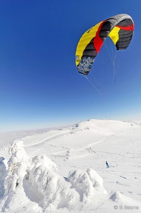 Johann Civel - Snowkite en Bosnie - Jahorina