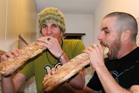 Romain Luppi et Goody Gaudard - Bernina pass - snowkite en Suisse