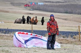 Guillaume Chastagnol - snowkite en Islande