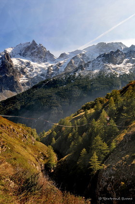 Slackline au Chazelet - La Grave - Hautes Alpes - France