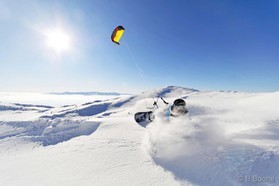 Johann Civel - Snowkite en Bosnie - Jahorina