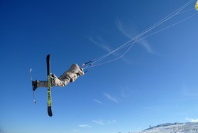 fabio ingrosso - snowkite en Grece - kaimaktsalan