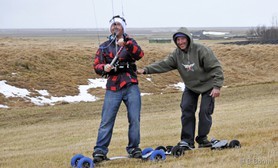 Jérome Josserand et Guillaume Chastagnol - snowkite en Islande