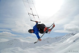 snowkite en Slovénie -Vogel - johann Civel
