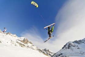 Laurent Sublet - Snowkite Masters 2012 - col du Lautaret (05) France