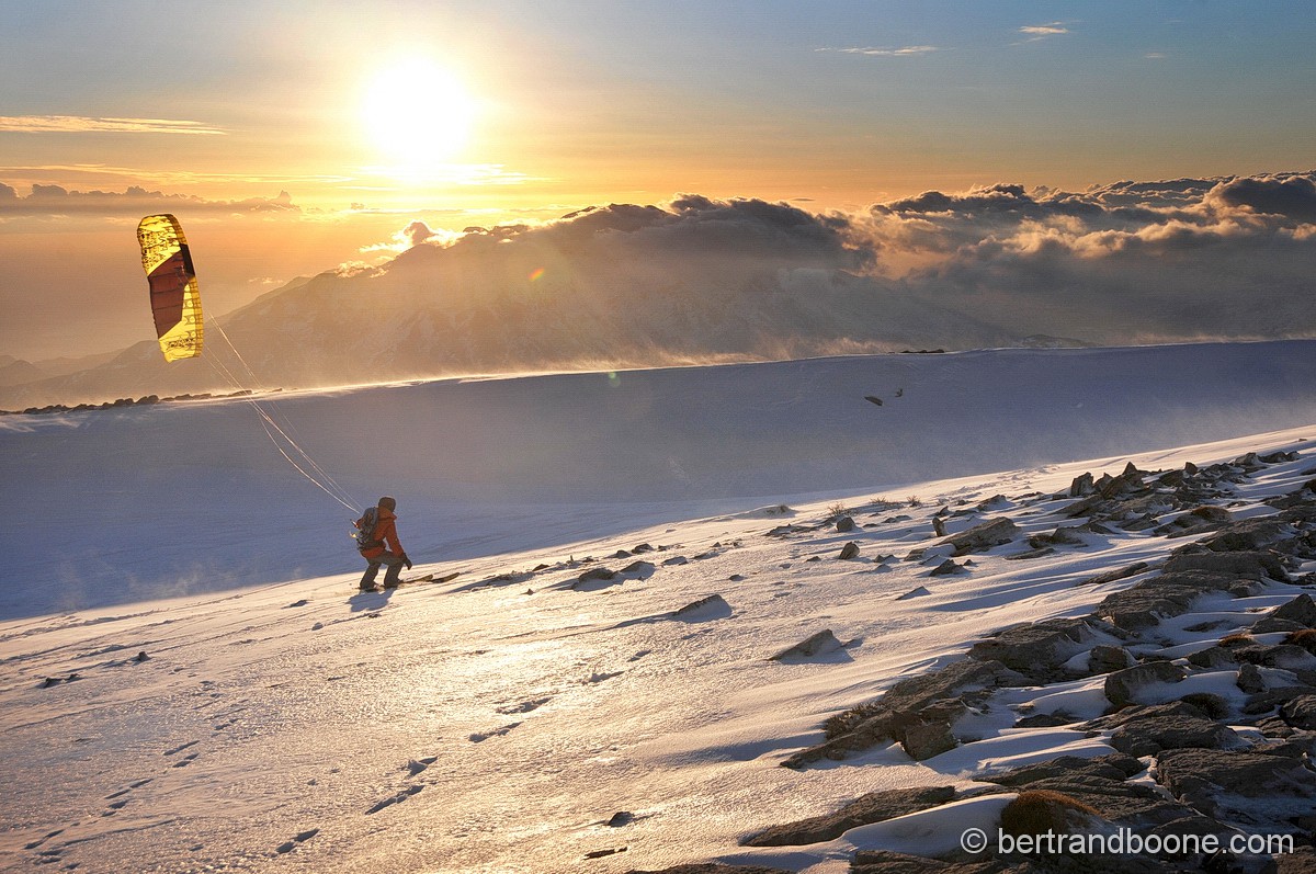 Snowkite trip en Crète