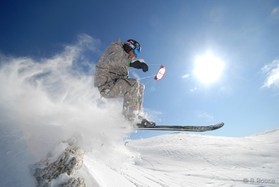 fabio ingrosso - snowkite en Grece - kaimaktsalan