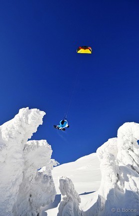 Johann Civel - Snowkite en Bosnie - Jahorina