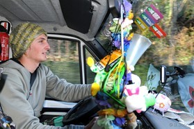 Romain Luppi - Monts Jura - snowkite en Suisse