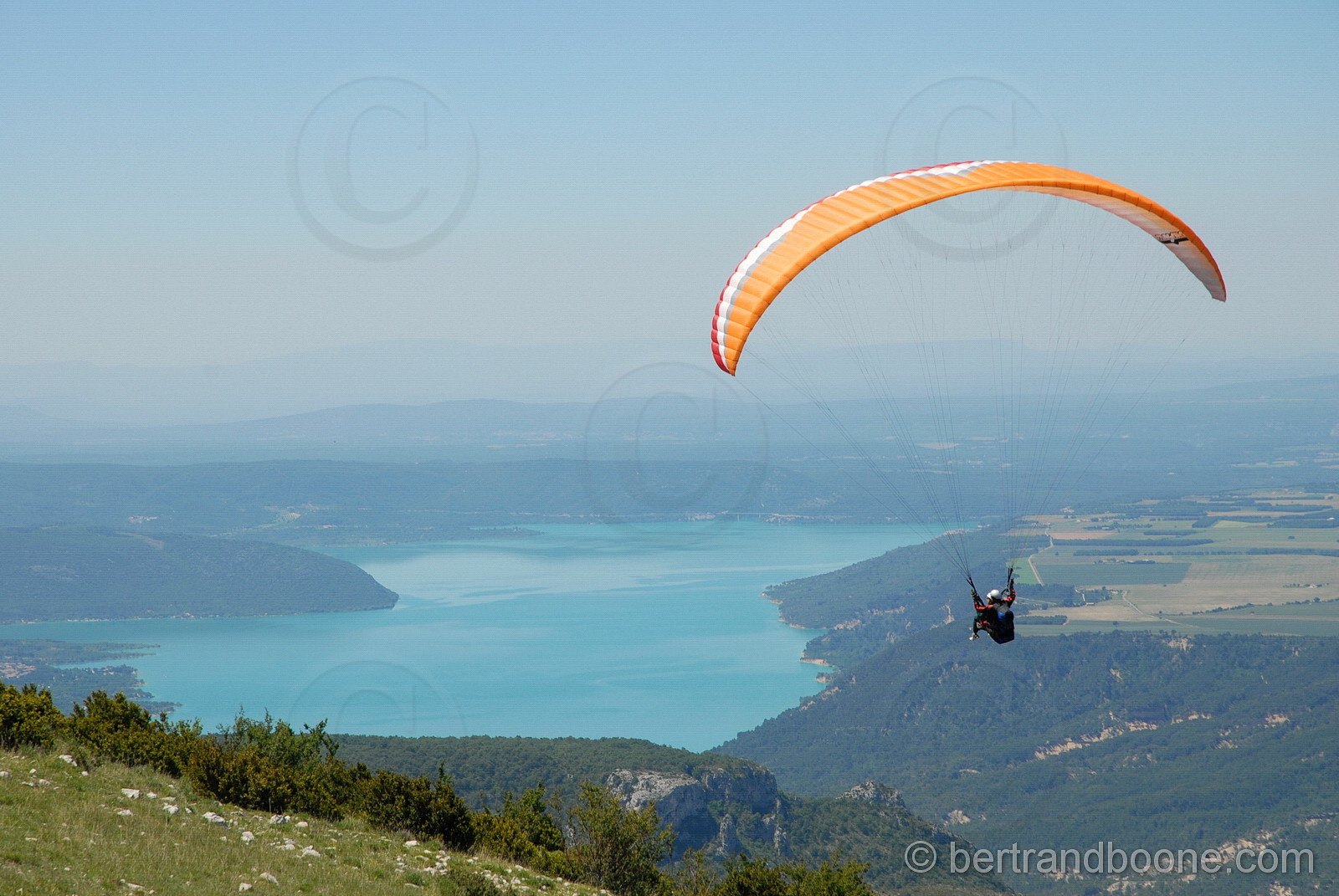 parapente dans le verdon