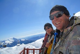 snowkite en Slovénie - Kanin - fabio Ingrosso johaan Civel