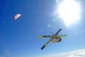 fabio ingrosso - snowkite en Grece - kaimaktsalan