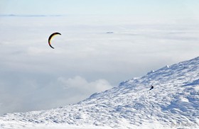 Johann Civel - Snowkite en Bosnie - Jahorina