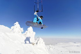 Johann Civel - Snowkite en Bosnie - Jahorina