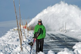 Matt Blanchard-snowkite en Norvege 2006