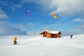 snowkite en Norvège: F.Ingrosso et P.Joubert