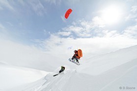 Guillaume Chastagnol et Jérome Josserand - Snowkite a Ercyes en Turquie