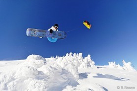 Johann Civel - Snowkite en Bosnie - Jahorina