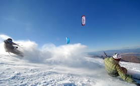 snowkite en sierra nevada (espagne) - j.josserand et f.ingrosso
