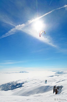 Fabio Ingrosso - snowkite en Macedonia - Popova Shapka