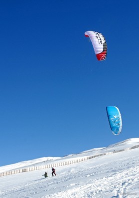 snowkite en sierra nevada (espagne) - j.josserand et f.ingrosso